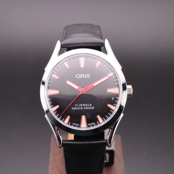 Oris Vintage Swiss 17 Jewels Hand-Wound Mechanical Men's Watch  - FREE SHIPPING - Picture 3 of 12